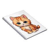 Carnet Cute tabby Chat (Côté Droit)