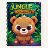 Carnet Cute Teddy Bear Jungle Welcome Animal Wildlife 🐻 (Devant)