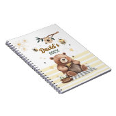 Carnet  Cute teddy bear school notebook with jar of honey (Côté Droit)
