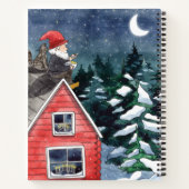 Carnet Cute Tomten Swedish Christmas Gnome Aquarelle (Dos)