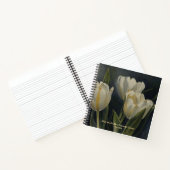 Carnet Cute Tulipes blanches Aurelius Wisdom QuoteJournal (Intérieur)