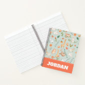 Carnet Cute Turquoise bébé animal Pastel Motif (Intérieur)