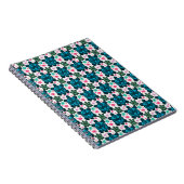 Carnet Cute Turtle and Floral Seamless Pattern  Notebook (Côté Droit)
