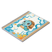 Carnet Cute Turtle Notebook, Ocean Theme Journal, Kawaii  (Côté gauche)
