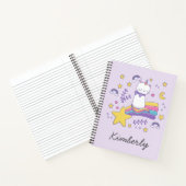 Carnet Cute Unicorn Chat (Intérieur)