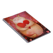 Carnet Cute Valentine Chat (Côté Droit)