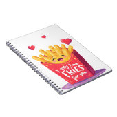 Carnet Cute Valentine French Fries Pun (Côté Droit)