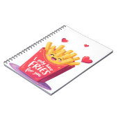 Carnet Cute Valentine French Fries Pun (Côté gauche)