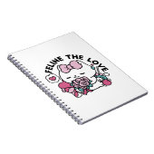 Carnet Cute Valentine's Cat Design - Feline the Love (Côté Droit)
