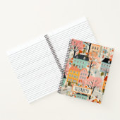 Carnet Cute Village House Motif (Intérieur)