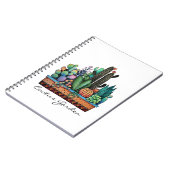 Carnet Cute Watercolor Cactus Garden (Côté gauche)