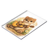 Carnet Cute Weasel Guitar Spiral Notebook (Côté gauche)