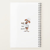 Carnet Cute Whimsical Chien Chef Recette (Verso)