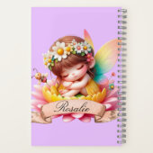 Carnet Cute Whimsical Floral Doux Rêves Dormir Fée (Verso)