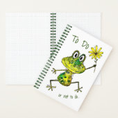 Carnet Cute Whimsical Happy Frog (À l'intérieur)