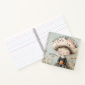 Carnet Cute Whimsical Mushroom Fairy Magic Personnalisé (Intérieur)