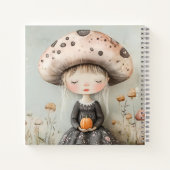 Carnet Cute Whimsical Mushroom Fairy Magic Personnalisé (Dos)