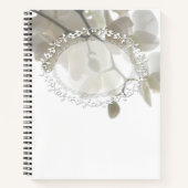 Carnet Cute white orchids (Devant)