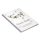 Carnet Cute Winter Arctic Whale Baby Shower Guest Book (Côté Droit)