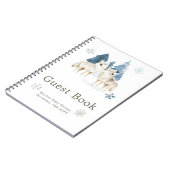 Carnet Cute Winter Arctic Wolf Baby Shower Guest Book (Côté gauche)