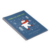 Carnet Cute Winter Forest Bear Ski Kids Guestbook (Côté Droit)