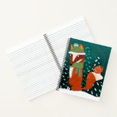 Carnet Cute Winter Fox and Cardinal Notebook (Intérieur)