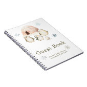 Carnet Cute Winter Penguins Baby Shower Guest Book (Côté Droit)