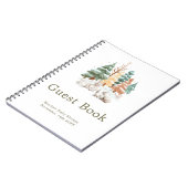 Carnet Cute Winter Rabbits Baby Shower Guest Book (Côté gauche)