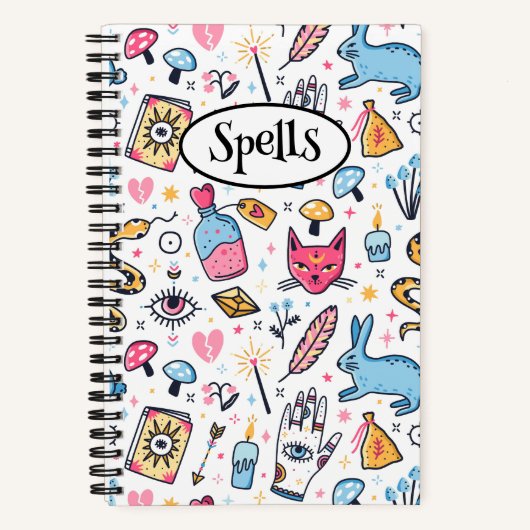 Carnet Cute Witchy Witchcraft Magique Spires (Recto)