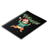 Carnet Cute Xmas Sloth Santa Hat Christmas Sloth - Tree L (Côté gauche)