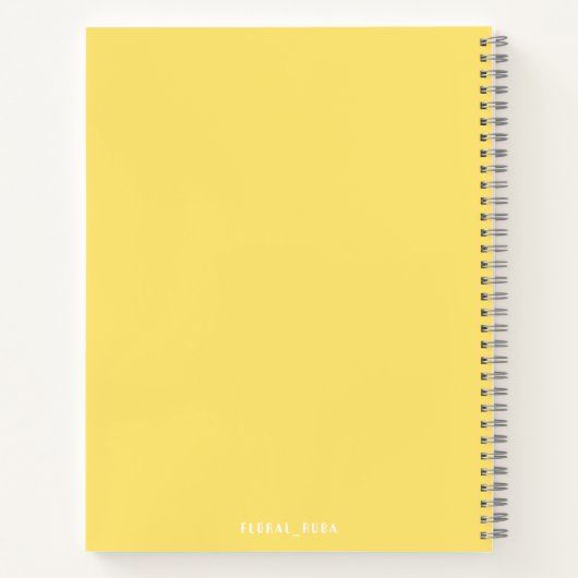 Carnet Cute yellow Notebook (Dos)