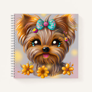 Carnet Cute Yorkie Kawaii Puppy
