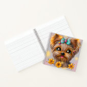 Carnet Cute Yorkie Kawaii Puppy (Intérieur)