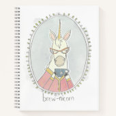 Carnet Cutie caféinée | Brew Unicorn (Devant)