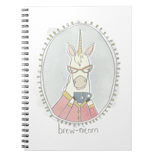 Carnet Cutie caféinée | Brew Unicorn (Devant)