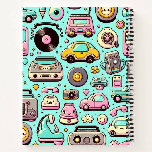 Carnet Cuties rétro : Pastel Whimsical (Dos)