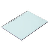 Carnet Cyan clair uni couleur unie (Côté gauche)