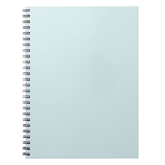 Carnet Cyan clair uni couleur unie (Devant)