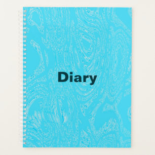 Carnet cyan de spirale glaciaire