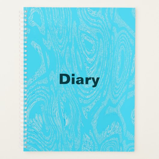 Carnet cyan de spirale glaciaire (Devant)