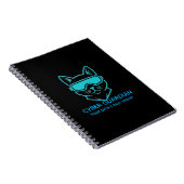 Carnet Cyber Guardian Neon Cat - Professional Tech & Codi (Côté Droit)