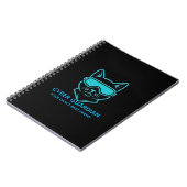 Carnet Cyber Guardian Neon Cat - Professional Tech & Codi (Côté gauche)