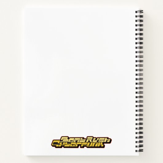 Carnet Cyberfunk de poussée de bombe (Dos)