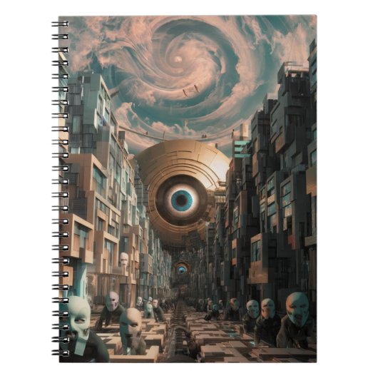 Carnet Cyberpunk surréaliste (Devant)