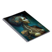 Carnet Cyborg Femme Imaginaire Sci-Fi Art (Côté Droit)
