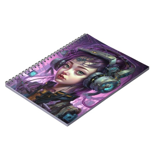 Carnet Cyborg Femme Science-Fiction (Côté gauche)