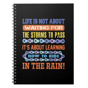 Carnet Cyclisme Art Life n'est pas d'attendre