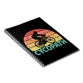 Carnet Cycliste Cycliste amusant Cycopath (Côté Droit)