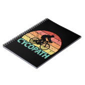 Carnet Cycliste Cycliste amusant Cycopath (Côté gauche)