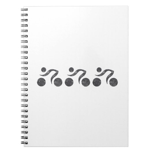 Carnet Cyclistes en gris (Devant)